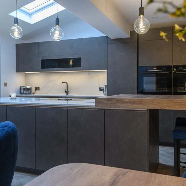 German Kitchen in Slate Grey